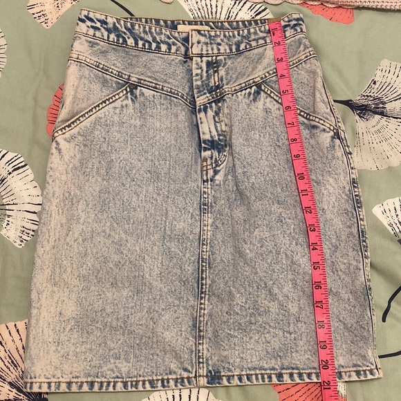 H&M - Acid Wash Pencil Skirt - Size 4 - Picture 6 of 6